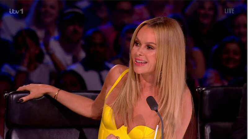 Amanda Holden defies Ofcom whiners in skintight PVC dress with daring plunge