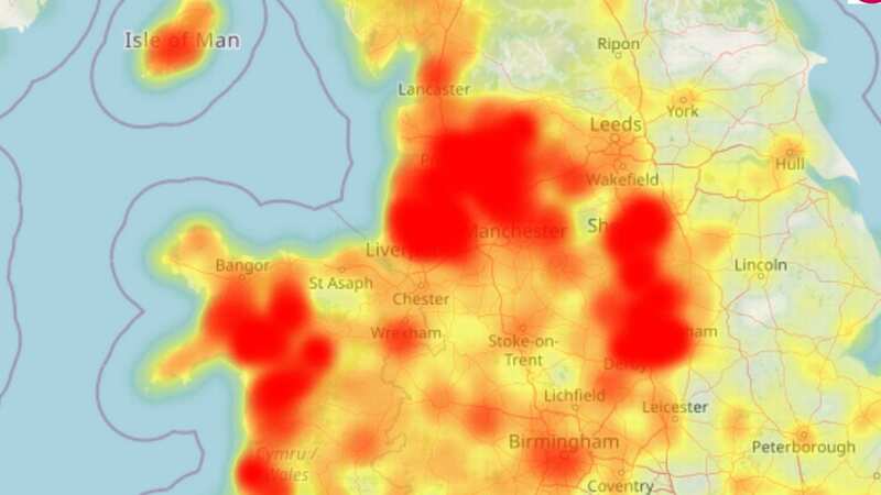 The new map reveals the UK