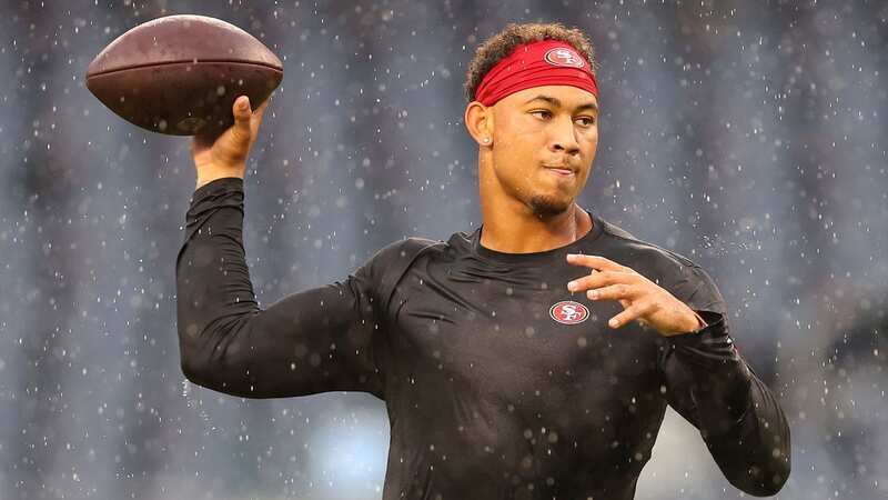 Trey Lance will be competing with Brock Purdy and Sam Darnold to be the starting quarterback for the San Francisco 49ers (Image: Michael Zagaris/San Francisco 49ers/Getty Images)