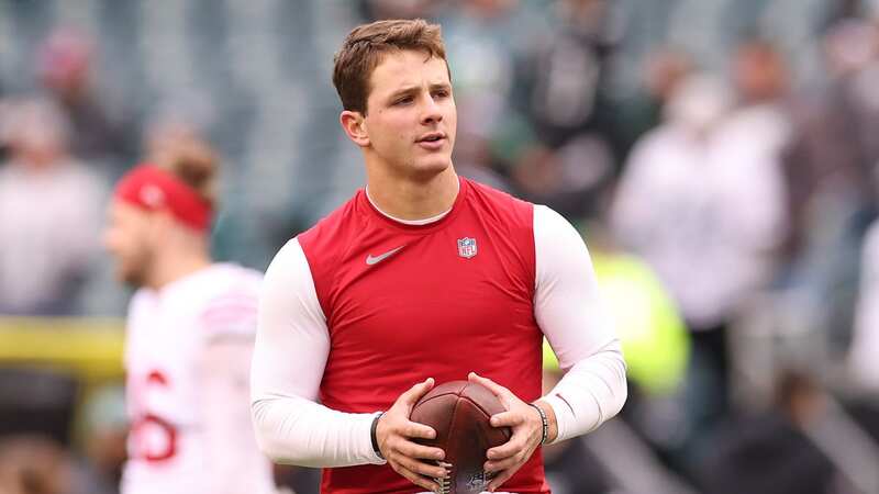 San Francisco 49ers quarterback Brock Purdy has been progressing well since he injured his elbow in January (Image: Seth Wenig/AP/REX/Shutterstock)
