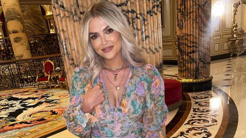 Lucy Fallon in the ASOS dress in Dubai (Image: Instagram/Lucy Fallon)