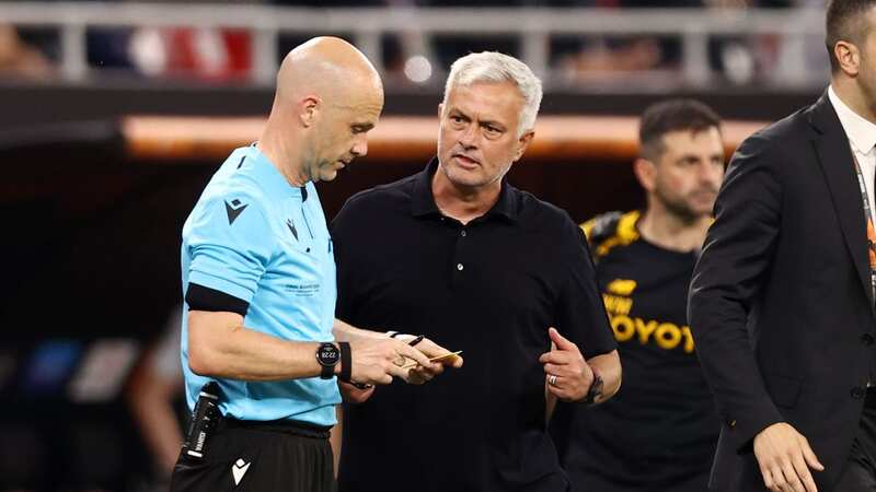 Jose Mourinho called Anthony Taylor "a f**king disgrace" in the car park (Image: @tvdellosport)