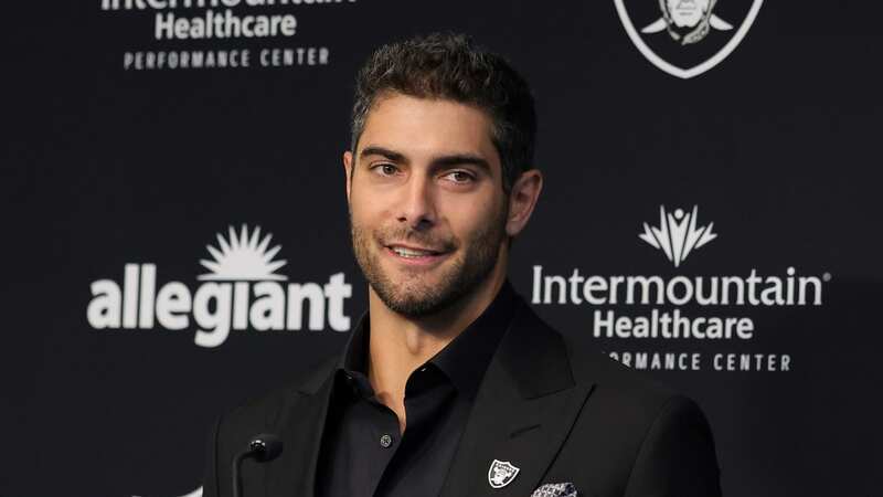 Jimmy Garoppolo could be cut due to a clause in his Raiders contract (Image: Getty)