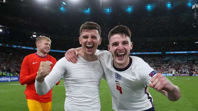 Mason Mount and Declan Rice are both being linked to Man United this summer (Image: (Photo by Eddie Keogh - The FA/The FA via Getty Images))
