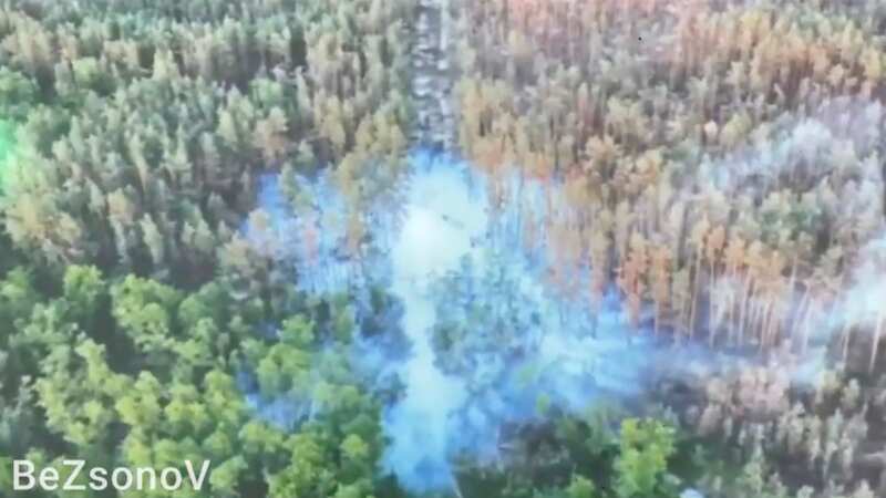 Huge poisonous cloud fill sky after Russia bombs chemical pipeline in Ukraine