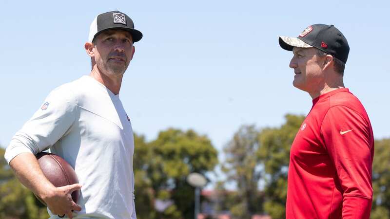 San Francisco 49ers quarterback Brock Purdy has been recovering from an elbow injury he suffered last season (Image: Kevin Sabitus/Getty Images)