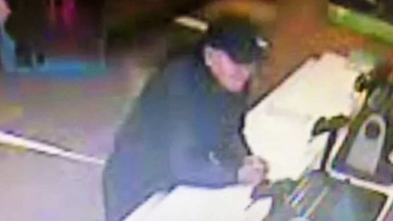 Elliot was caught on CCTV at the McDonald