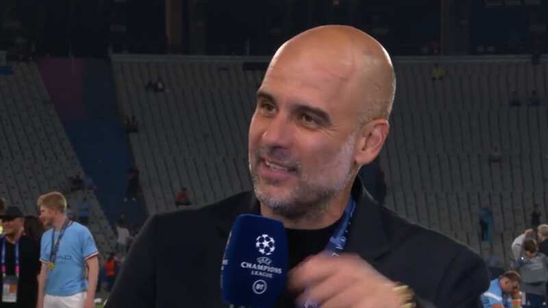 Pep Guardiola delivers emotional X-rated interview after winning the treble