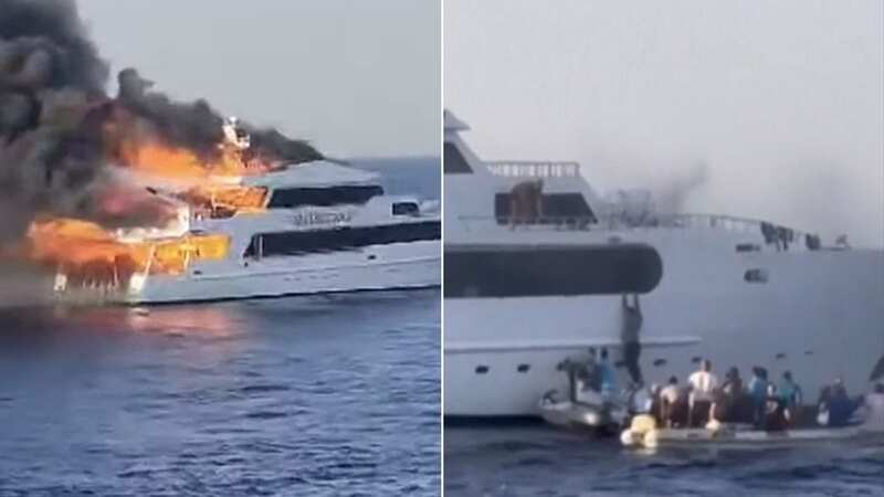 Three Brits missing after boat bursts into flames during luxury diving trip