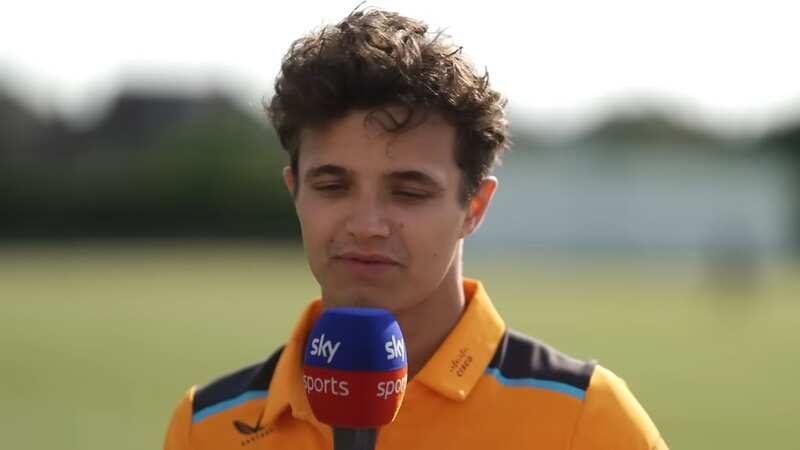 Lando Norris has admitted he struggled after gifting Lewis Hamilton a win at the 2021 Russian Grand Prix (Image: Sky Sports)