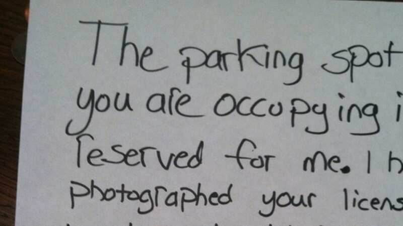 The neighbour threatened the driver