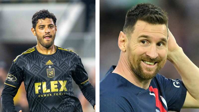 LAFC forward Carlos Vela has issued a rally cry following the announcement that Lionel Messi will join Inter Miami. (Image: Getty/ Shaun Clark/ Mustafa Yalcin/Anadolu Agency)