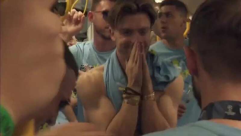 Jack Grealish spotted begging Bernardo Silva to stay at Man City during parade