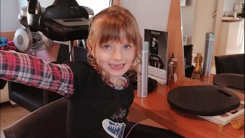Little Solaine Thornton was playing on the swing with her sister when she was gunned down (Image: Facebook)