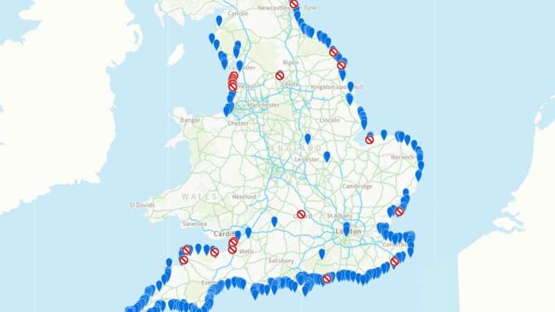 The Environment Agency has listed places where it is not advised to swim (Image: Getty Images)