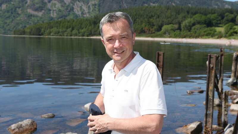 Tourist at Loch Ness spots 