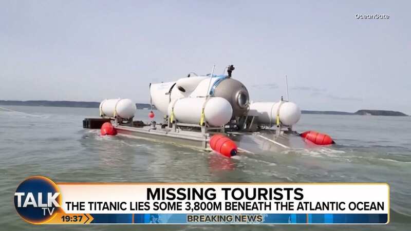 A submarine diving to the wreckage of Titanic has disappeared sparking concerns (Image: TalkTV)