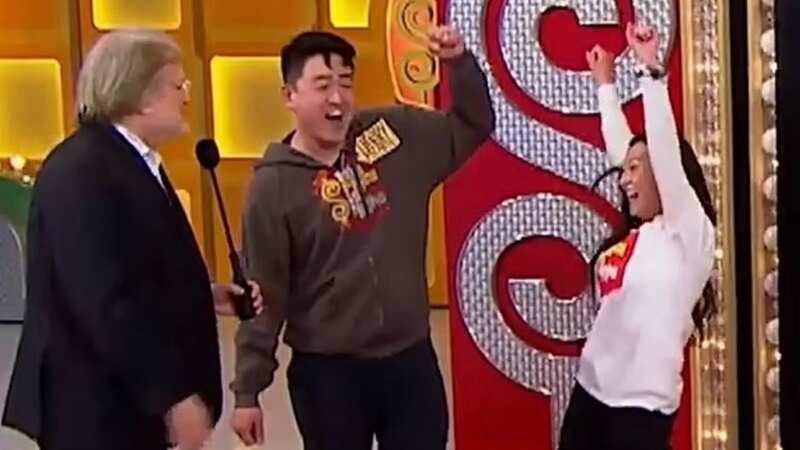 Moment contestant on The Price Is Right dislocates his arm after winning big