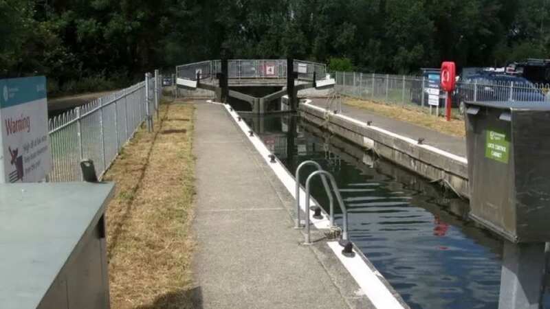 A man died after getting into difficulty near Cardington Lock, in Bedford (Image: GEOGRAPH/M J RICHARDSON)