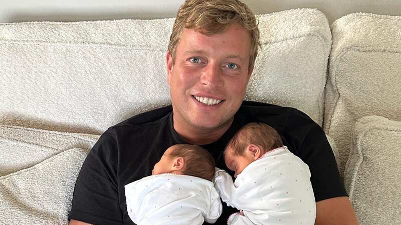 Dad Thomas Skinner is delighted to have his newborns at home (Image: Instagram)