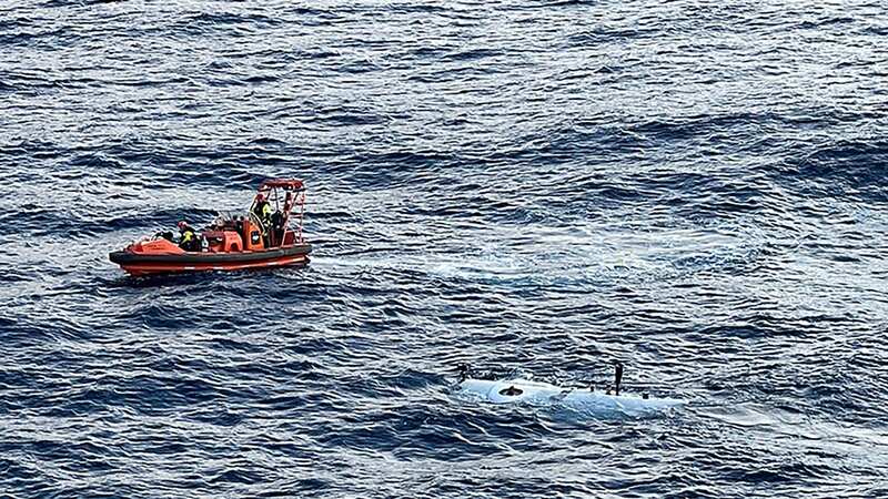 Rescue teams are continuing the search for the submersible tourist vessel which went missing during a voyage to the Titanic shipwreck (Image: PA)
