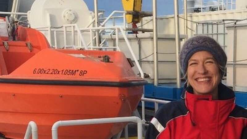 Emily Jateff survived after her submersible craft became stuck in a ghost net (Image: twitter.com/emilyjateff)