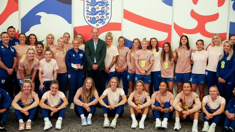 Lionesses and Prince William ahead of the 2023 FIFA Women