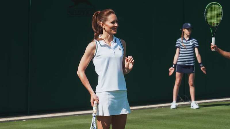 Kate beat the eight-times champion when they had a quick game