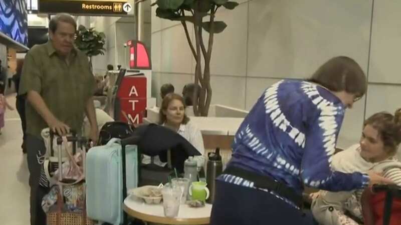 Major disruption at New York City airports due to the stormy weather (Image: CBS News)