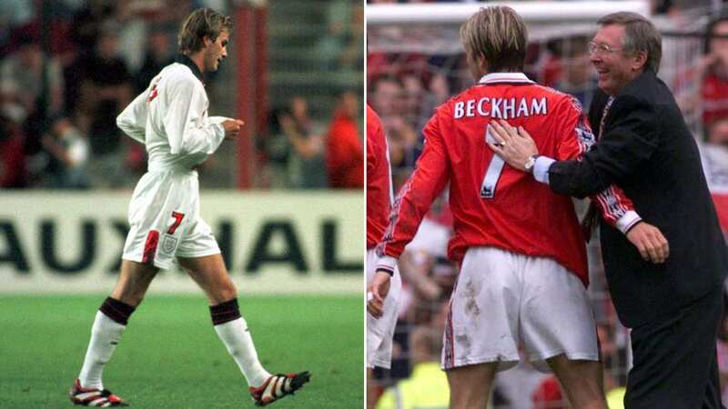 David Beckham was sent off at the 1998 World Cup in France (Image: Mark Leech/Getty Images)