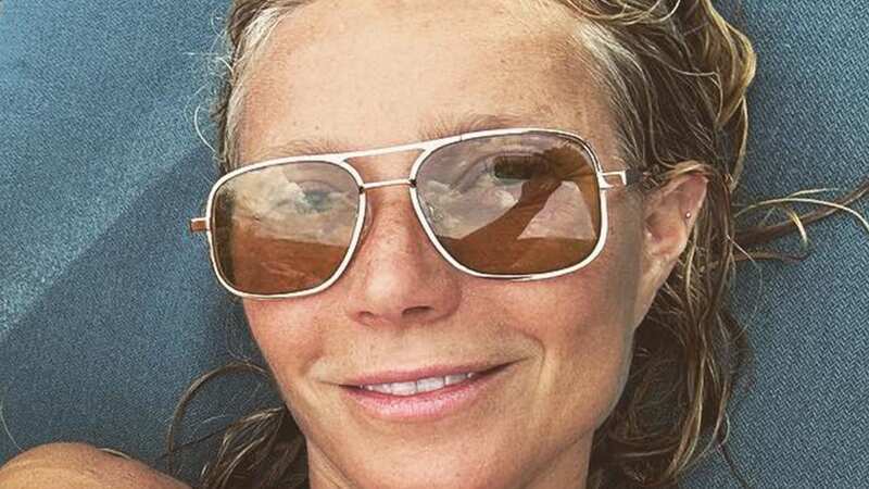 Gwyneth Paltrow sunbathes topless