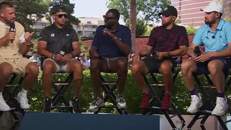 Thompson, Curry, Green at The Match.