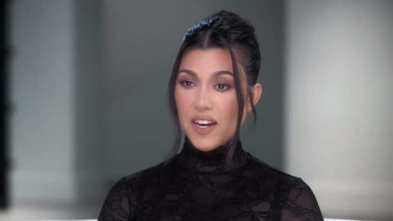 Fans think that Kourtney Kardashian has shaded her sister Kim (Image: Hulu)