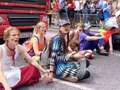 London Pride hit by Just Stop Oil protesters sitting in front of Coca-Cola truck dqxikeidqkikdinv