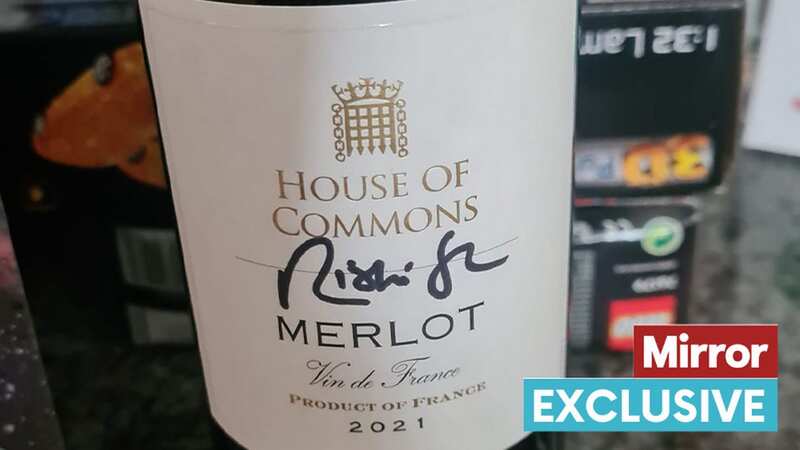 The PM signed the £10 bottle of Merlot that was bought from the House of Commons shop