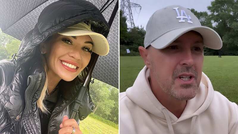 Christine and Paddy McGuinness put on united front as they support kids for sports day