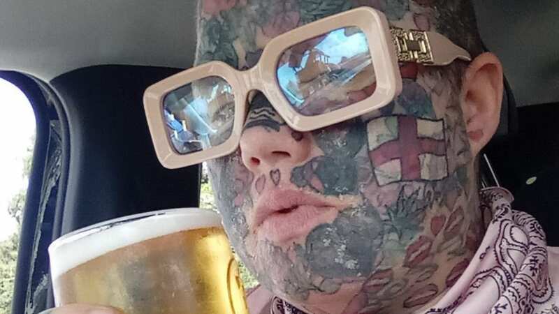 Melissa claims she is barred from all pubs for life because of her inked face (Image: Melissa Sloan)