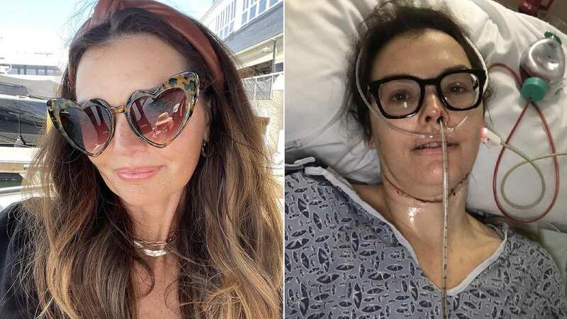 Jamie Powell, a 39-year-old woman from Orange County, California, was diagnosed with tongue cancer in March 2020 after discovering a raised bump on her tongue (Image: Jamie Powell / SWNS)