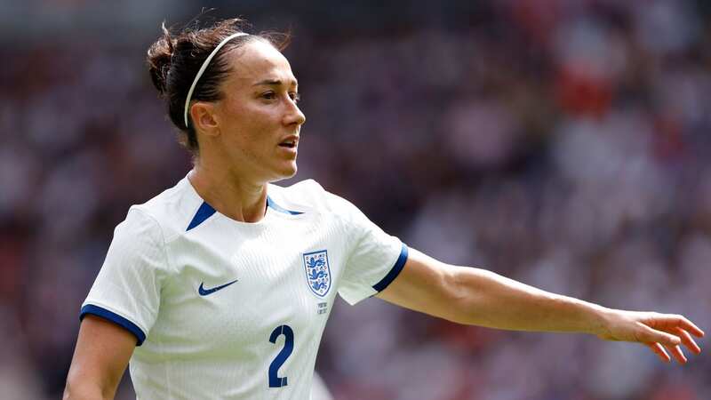 Lucy Bronze during England and Portugal at Stadium MK on July 1 (Photo by Richard Sellers/Sportsphoto/Allstar via Getty Images)