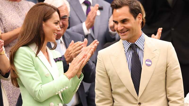 Kate reunites with pal Roger Federer during emotional Wimbledon tribute