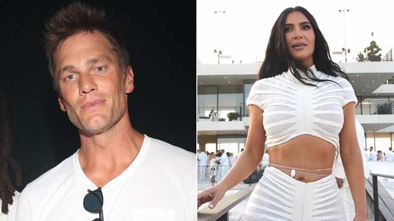 Kim Kardashian and Tom Brady both made an appearance at an iconic Fourth of July party, but they were only photographed separately. (Image: @michaelrubin/Twitter)