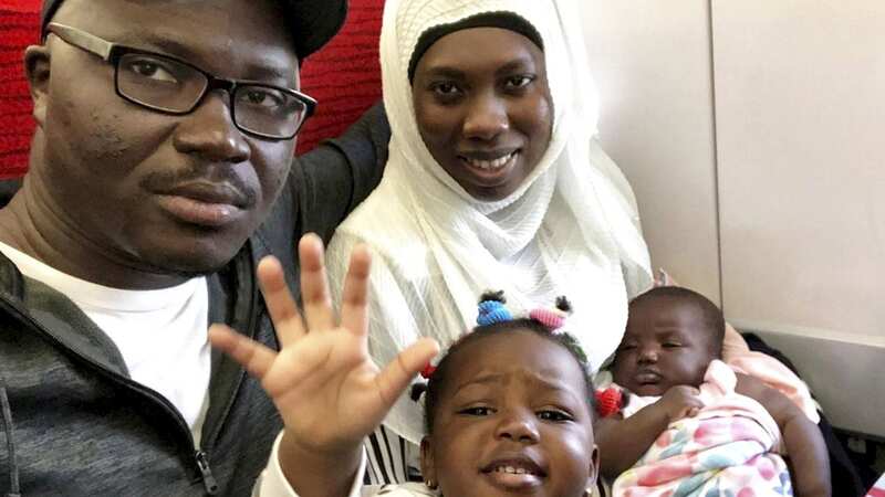 Fatoumatta Hydara, 28, with her children Fatimah, three, and Naeemah, one (Image: Nottinghamshire Police / SWNS)