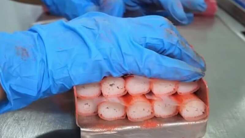 A video has emerged on how crab sticks are made, and some people are vowing to never eat them again (Image: Getty Images)