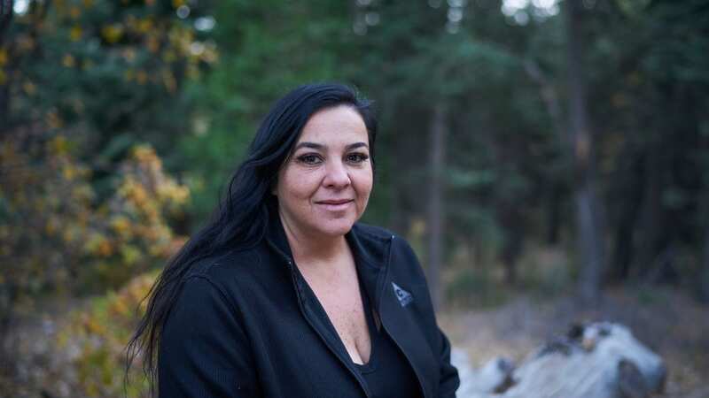 Claudia Ackley, who spotted a BigFoot, while hiking with her daughters and their pet dog (Image: The US Sun / News Licensing)