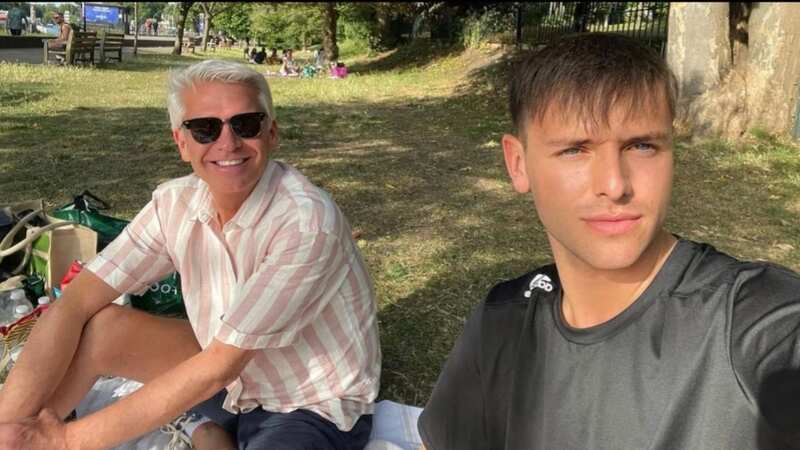 Phillip Schofield photographed with Ben Perryman - who plead guilty to revenge porn crimes in 2018 (Image: Instagram/benperryman)