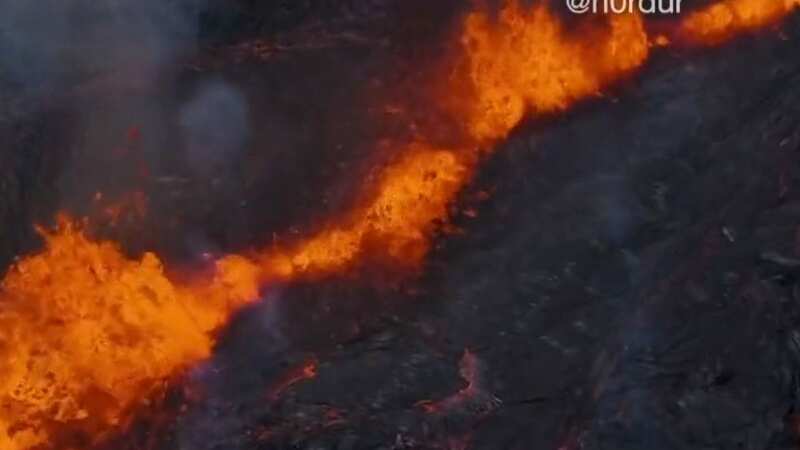 The eruption started earlier this afternoon around 30 miles from Reykjavík, the nation
