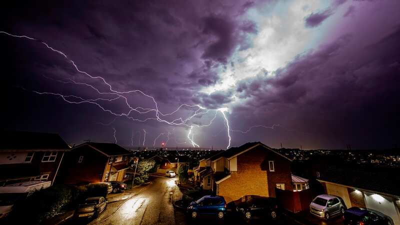 Thunderstorms have been forecast in some regions (Image: Adam Gerrard / Daily Mirror)