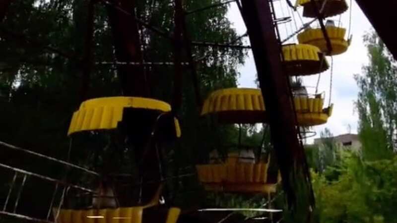 Ghostly figure spotted lurking at Chernobyl