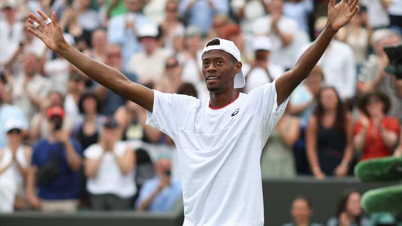 Christopher Eubanks beat Stefanos Tsitsipas to reach the Wimbledon quarter-finals (Image: DANIEL LEAL/AFP via Getty Images)