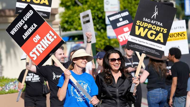 Hollywood actors have voted to unanimously strike alongside writers for the first time in more than sixty years (Image: AP)